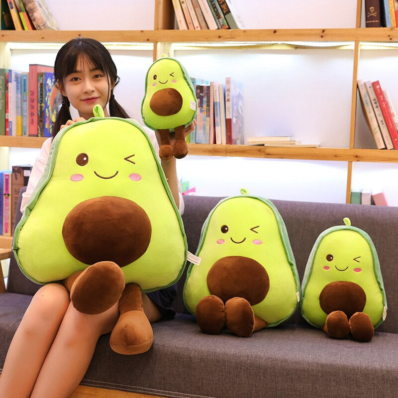 30-85Cm Avocado Plush Toys Cute Avocado Pillow/Cushion Kawaii Fruit Stuffed Doll Toys for Children Throw Pillow Birthday Gift